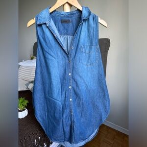 KORAL Sleeveless Denim Top